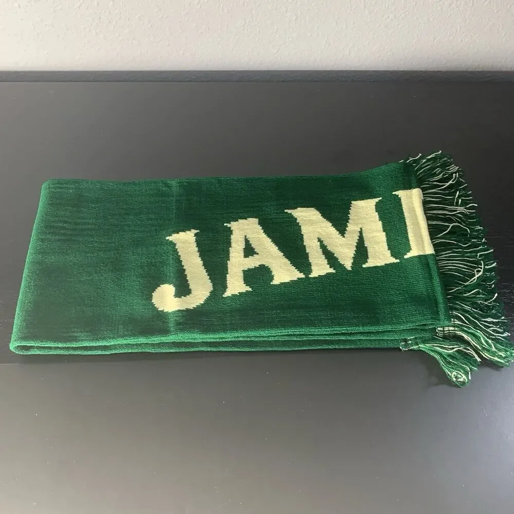 Jameson Irish Whiskey Double Sided Scarf Unisex One Size Man Cave Bar Decor